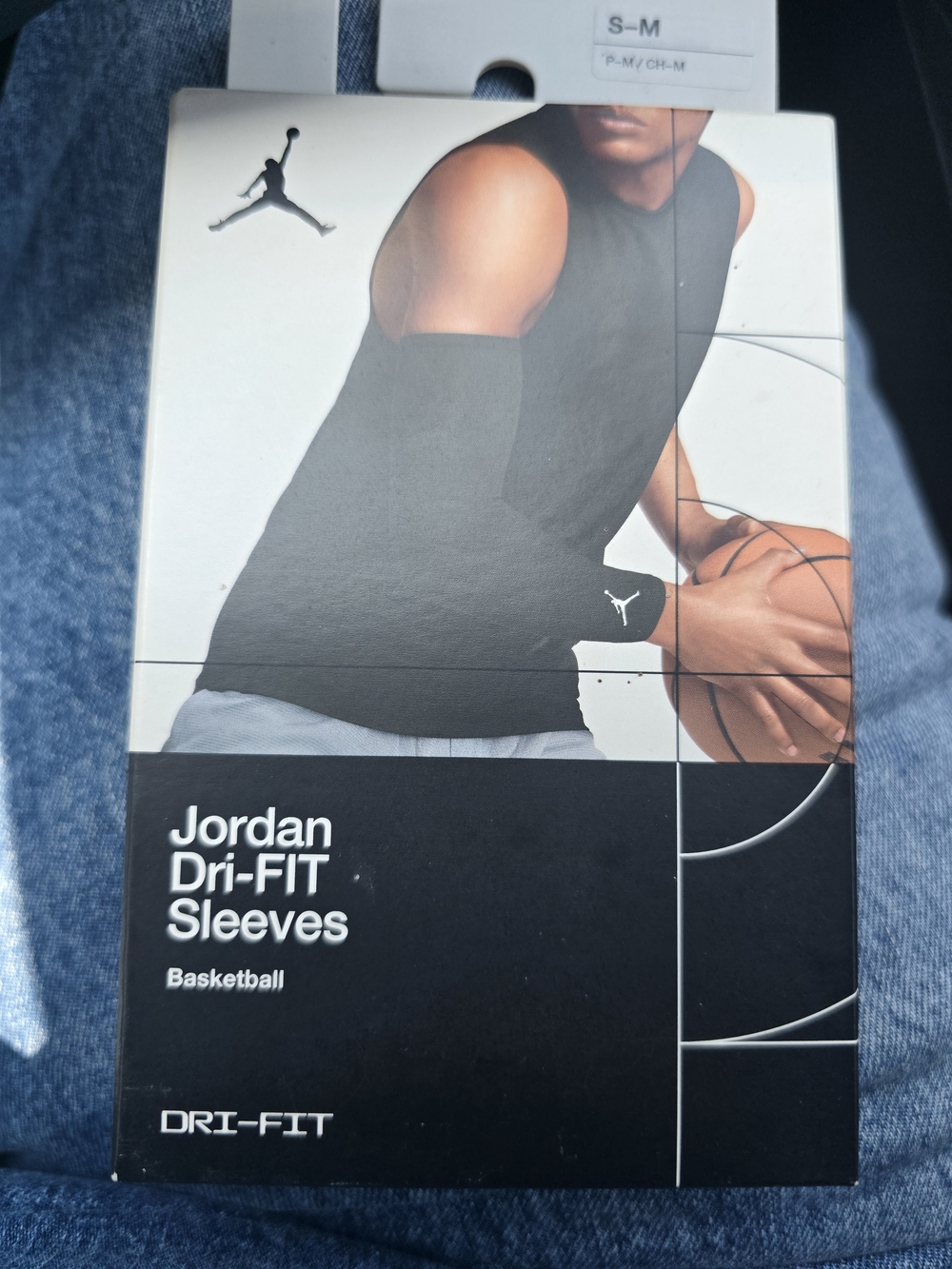 NEW Jordan Black Dri-FIT Basketball Arm Sleeve Size  S/M